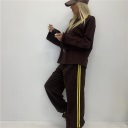 pantalone felpato con polsino clark